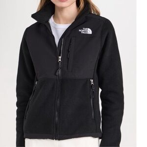 The North Face Girls size Medium Black Fleece Full Zip Denali Jacket